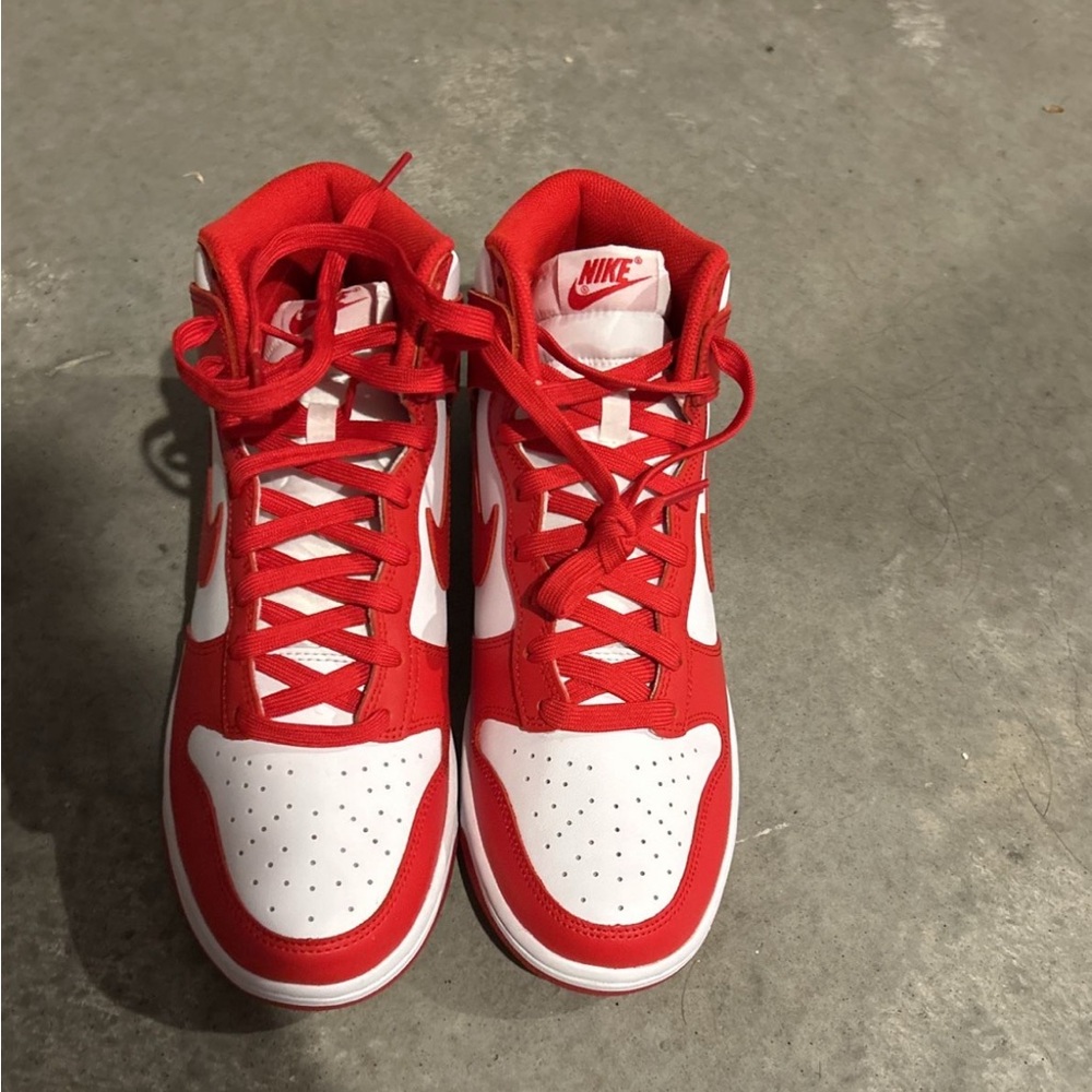 Nike Red and White Sneakers